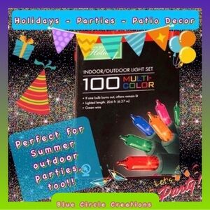 Living Solutions 100 Multicolored Lights Indoor/Outdoor BRAND NEW